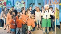 Der ?kumenische Kinder- und Jugendchor der Kirch-gemeinden Paulus und St.Martin. Foto Wolfgang Zeyen